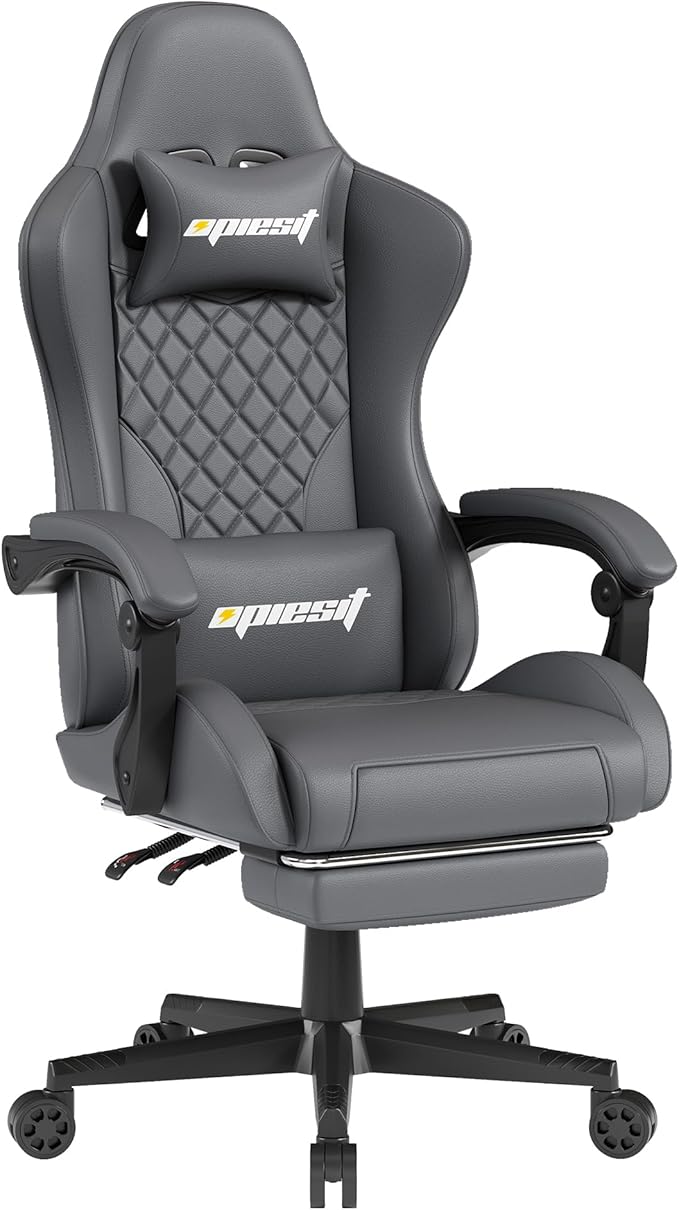 Gaming Chair Office Chair with Footrest, Height Adjustable, Ergonomic Computer by Opiesit