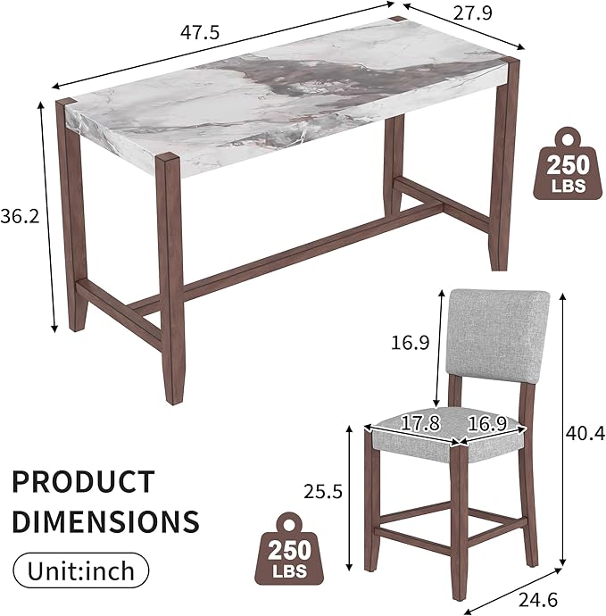 Ball & Cast 5-Piece Dining Table Set - Image 3