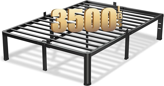 16 Inch Queen Bed Frame, 3500Lbs Heavy Duty Metal Platform by VIPSHOW