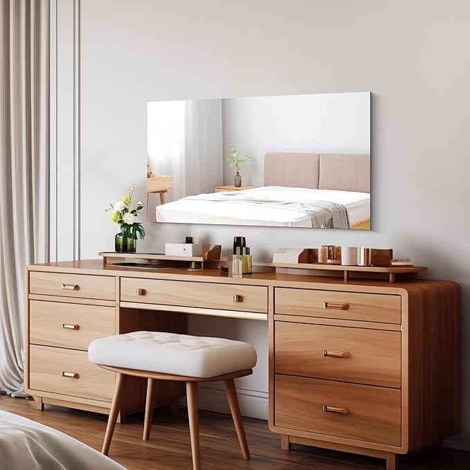 Frameless Mirror, 20x36 Inch Bathroom Mirrors - Image 2