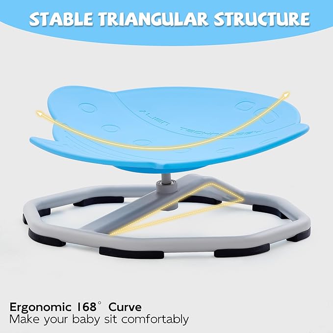 Spinning Chair for Autistic Kids, Non-Slip Sensory Spinning Chair, Sit and Spin - Image 5