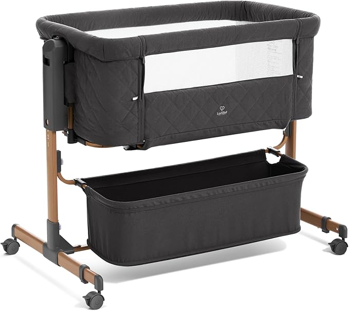 3 in 1 Baby Bassinet, Rocking Bassinet, Bedside Bassinet, 6-Height Adjustable by LovliTodBaby