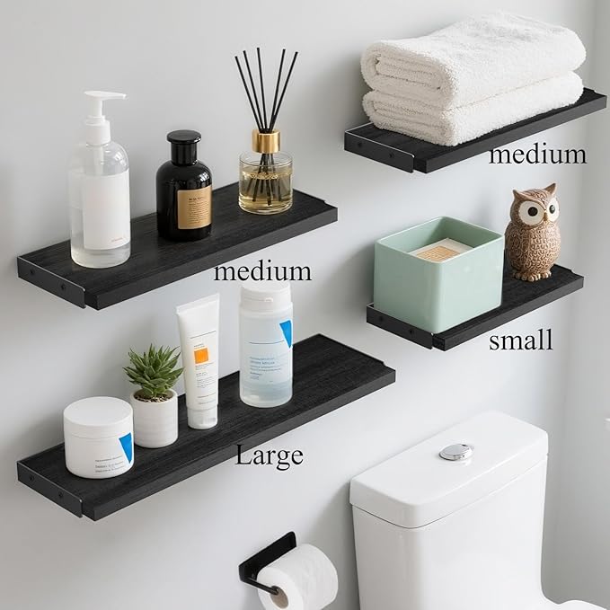 BAYKA Wall Shelves for Bedroom Decor, Floating Shelves for Wall Storage - Image 4
