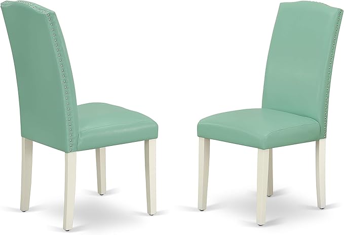 East West Furniture OXEN5-LWH-57 5 Piece Kitchen Table & Chairs Set Includes a - Image 4