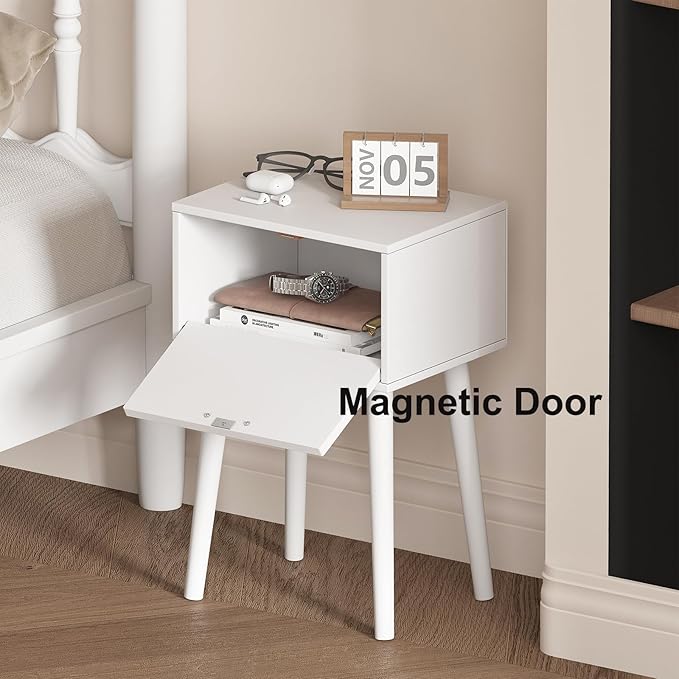 LAATOOREE Nightstand Set of 2, Small Bed Side Table - Image 5