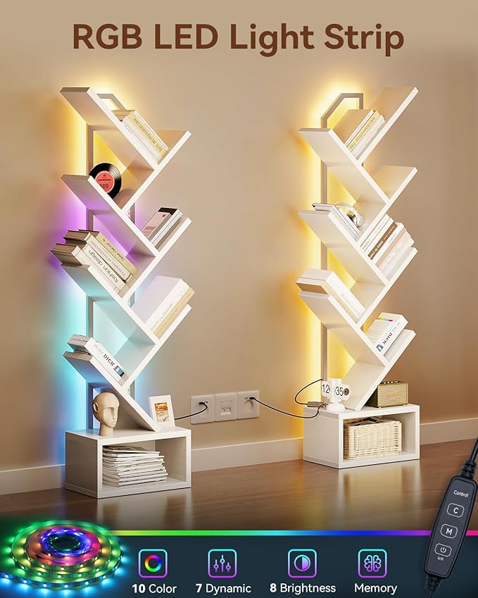 Casaottima White Tree Bookshelf - Image 5