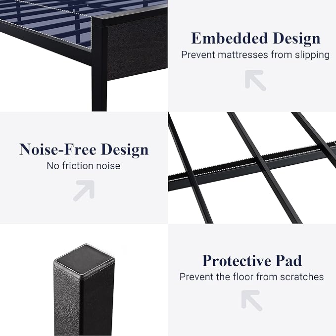 Allewie King Size Platform Bed Frame - Image 7