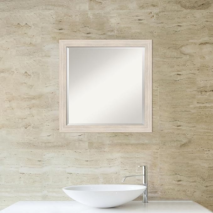 Amanti Art White Bathroom Mirror - Image 5