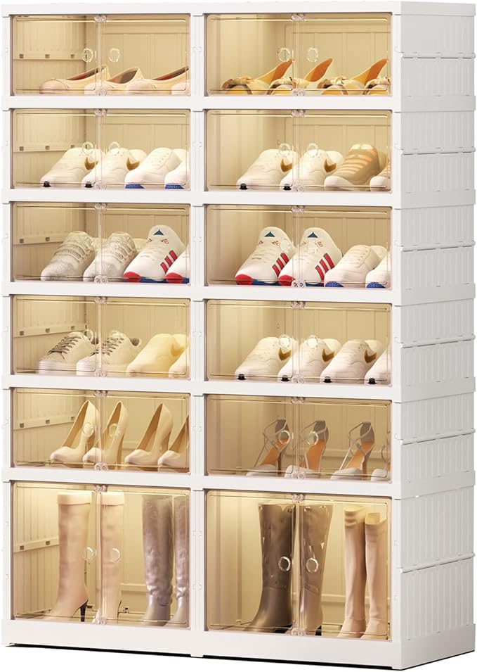 6 Tier Foldable Shoe Rack Organizer by EHAMILY