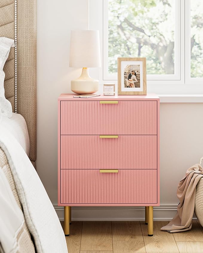 Night Stand, Tall Bedside Table by AEPOALUA