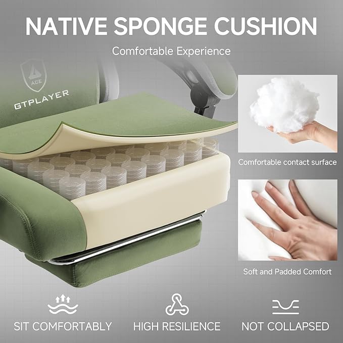 GTPLAYER Office Chair, Gaming Computer Desk Fabric Chair - Image 7