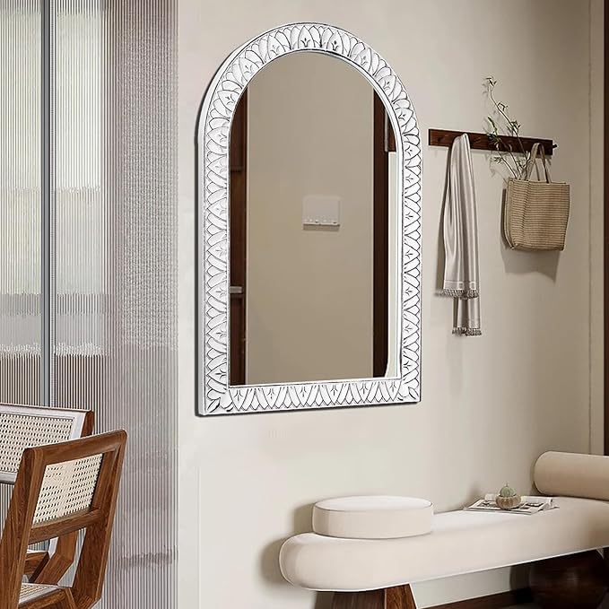 36x24 Inch Arched Wall Mirror - Image 4