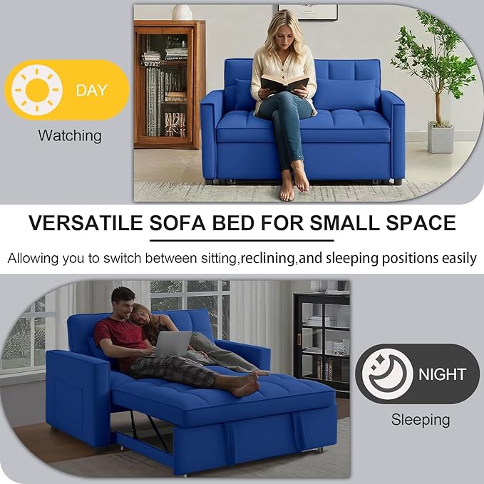 3 in1 Sofa Bed, Pull-Out Sleeper Sofa Bed - Image 5