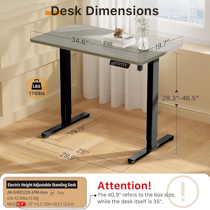 JOY worker Small Electric Standing Desk - Image 2