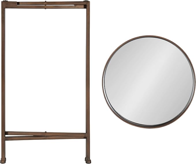 Kate and Laurel Celia Round Metal Foldable Accent Table - Image 5
