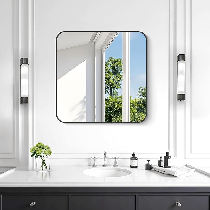 KOCUUY Square Bathroom Mirror, Living Room - Image 2