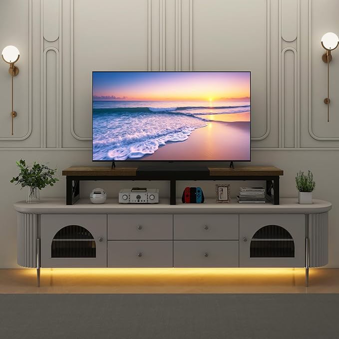 IBUYKE 45" Large TV Riser for 32-60 inch TV, Tabletop Short TV Stand - Image 4