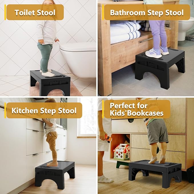Step Stool Foldable for Adults Kids, Heavy Duty Non-Slip Folding Stepping Stool - Image 6