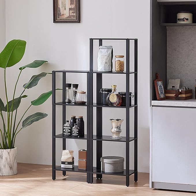 4 Tier Tall Wooden Bookshelf - Image 6