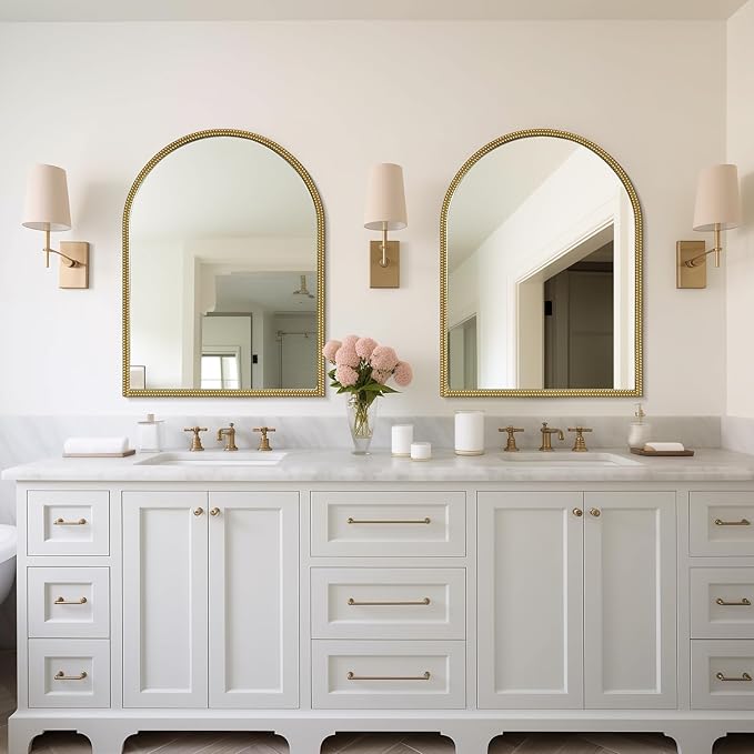 WallBeyond Gold Vintage Mirror for Vanity 24x32 Inch, Living Room - Image 5