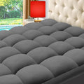 ELEMUSE Queen Grey Cooling Bamboo Viscose Mattress Topper by Elemuse