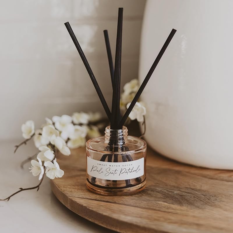 Sweet Water Decor Palo Santo Patchouli Reed Diffuser – Room Decor Aesthetic - Image 4