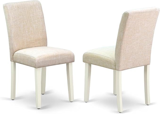 East West Furniture ANAB3-LWH-02 3 Piece Dinette Set - Image 4