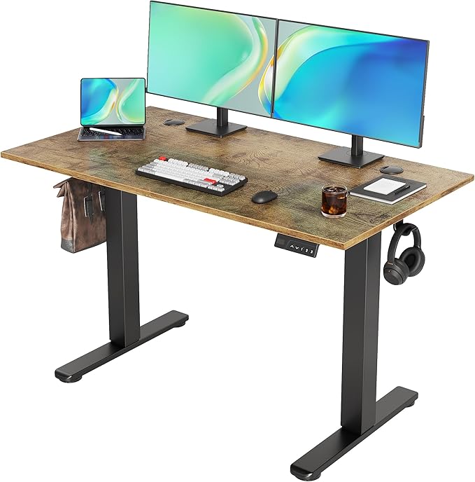 Seang Electric Standing Desk Adjustable Height, 48 x 24 Inch Sit Stand Desk by Unknown