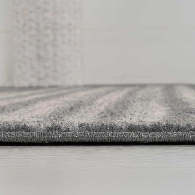 JONATHAN Y Khalil Modern Berber Stripe Gray/Cream Indoor Area Rug, Contemporary - Image 8