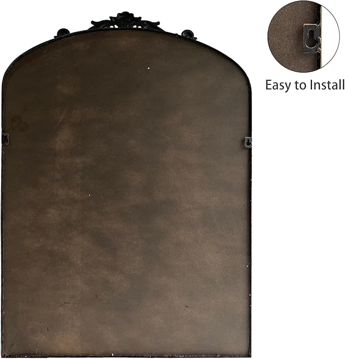 Wall Mirror Window Decorative Traditional Mirrors Antique Arched Farmhouse - Image 4