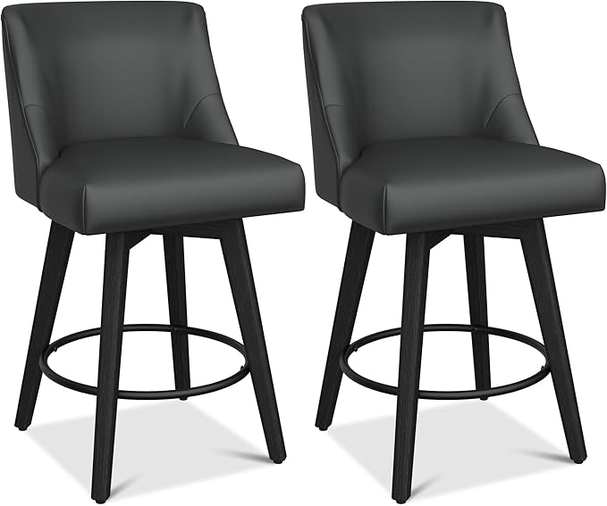 Counter Height Bar Stool, Modern Swivel Barstools - Image 9