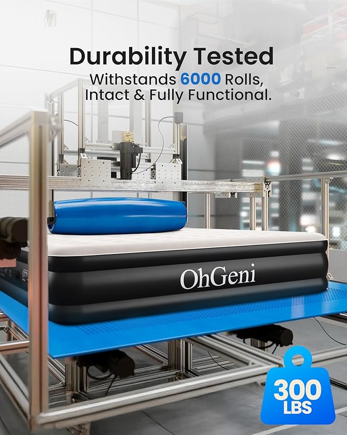 OhGeni Twin Air Mattress with Built in Pump - Image 5