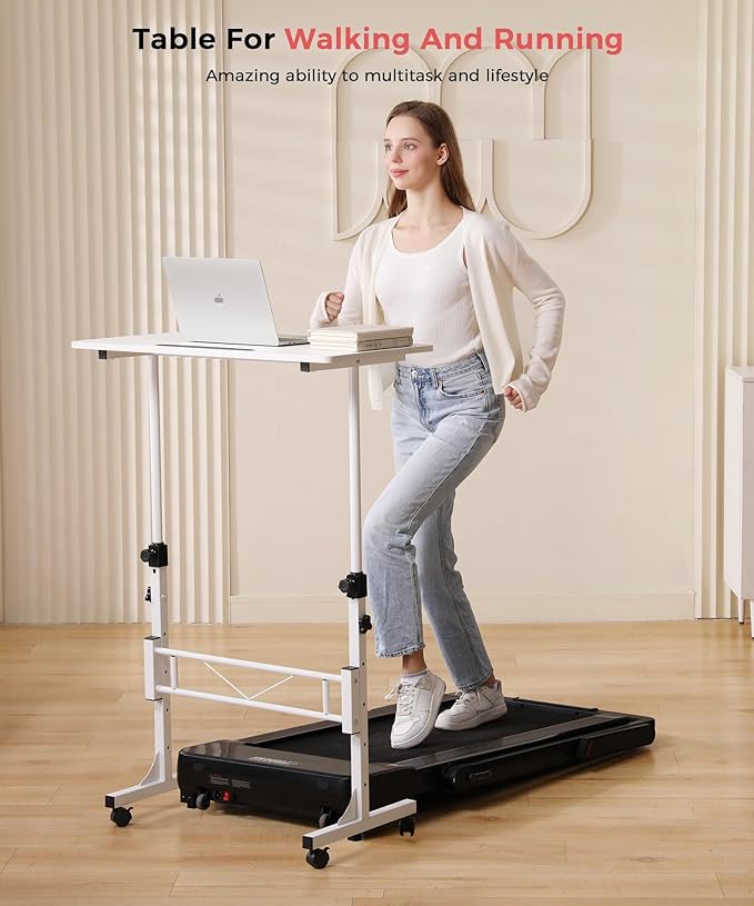 KLSMYHOKI Standing Desk Adjustable Height, Mobile Stand Up Desk - Image 7