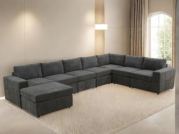Sectional Couches for Living Room, L Shaped Modular Sectional Sofa - Image 3