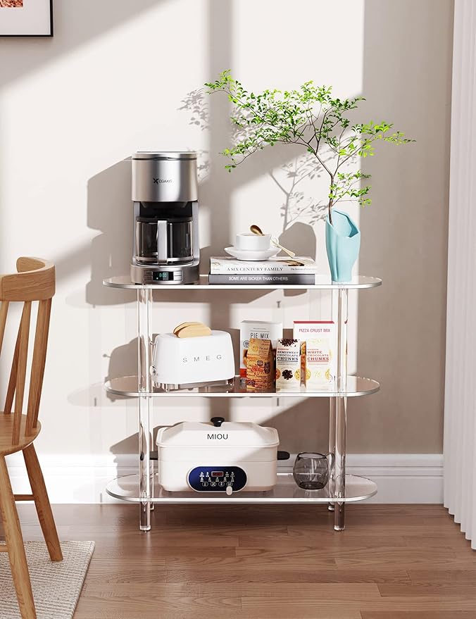 Clear Bookshelf, Acrylic Bookcase - Image 7