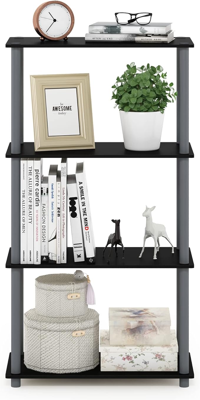 Furinno Turn-N-Tube 4-Tier Multipurpose Shelf Display Rack - Image 4