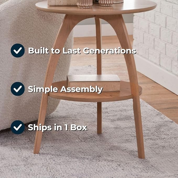 Martin Svensson Home LAX 20" Round End/Side Table - Image 4