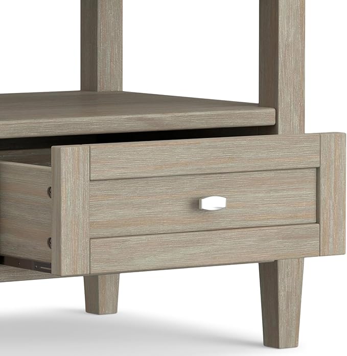 SIMPLIHOME Warm Shaker SOLID WOOD 20 inch Wide Rectangle Transitional End Side - Image 8