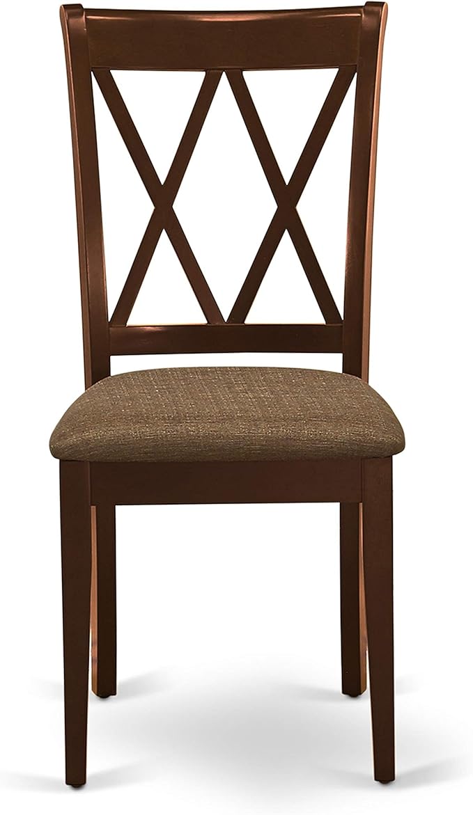 East West Furniture DUCL5-MAH-C 5 Piece Kitchen Table Set - Image 7