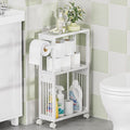 AmazerBath White Toilet Paper Holder Storage by AmazerBath