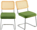 VEVOR Rattan Dining Chairs Set of 2, Mid Century Modern Dining Chair, by VEVOR