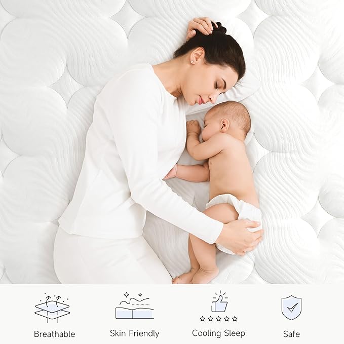 Vesgantti Full Size Mattress, 12 Inch Hybrid Innerspring Mattress in a Box - Image 4