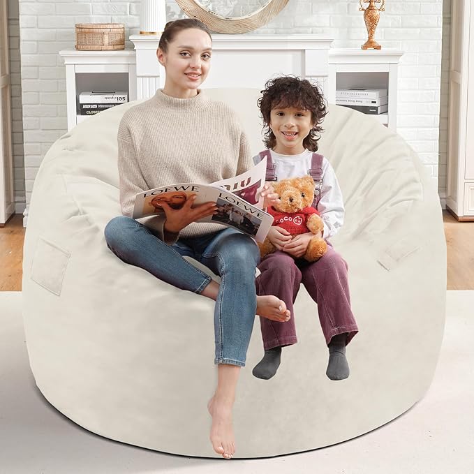 3FT Bean Bag Chair, Comfy Bean Bag Chairs - Image 2