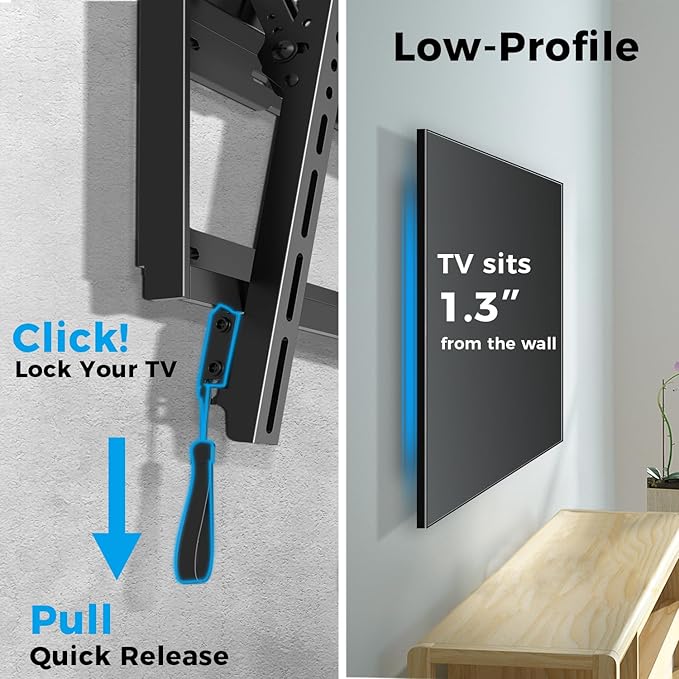 UL Listed Tilting Low Profile TV Wall Mount - Image 3