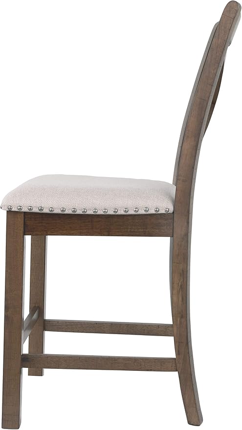 Signature Design by Ashley Moriville Rustic Farmhouse 24.5" Upholstered Barstool - Image 8