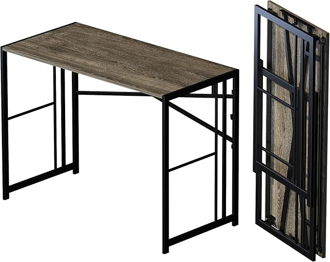 40 inch Folding Desk, Writing Gaming Computer Camping Desk, No Assembly by Lutown-TeenHome