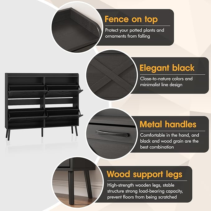 Maupvit Large Shoe Storage Cabinet - Image 4