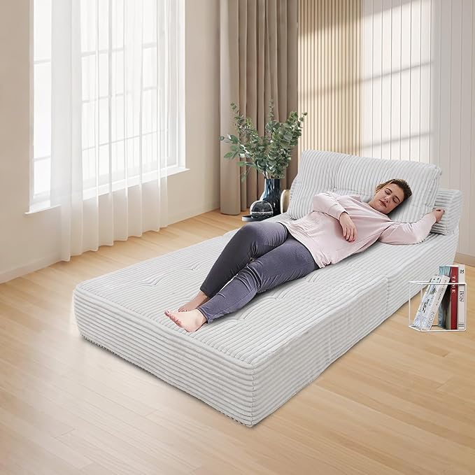 ANONER Folding Sofa Bed, Versatile Convertible Sleeper Chair - Image 4