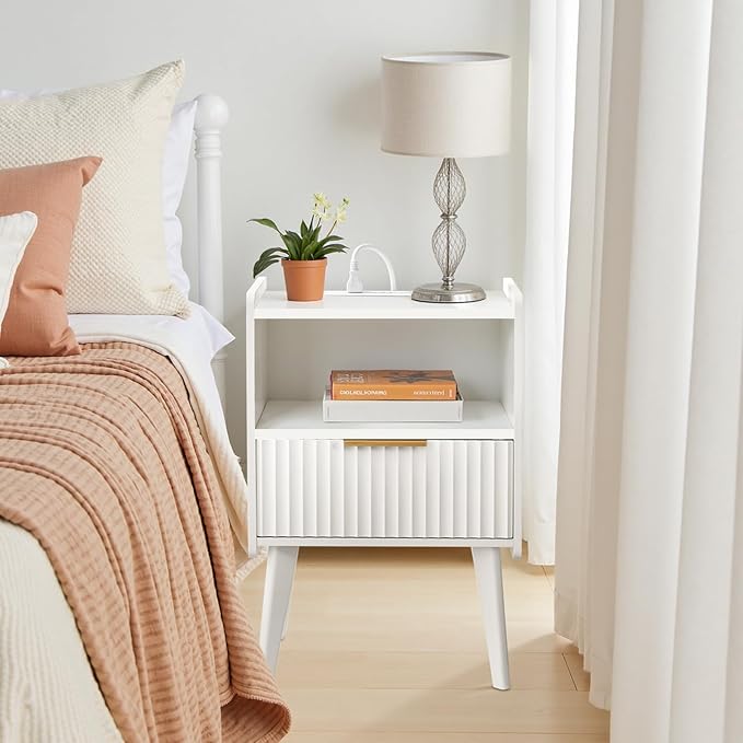 Fluted Nightstand, End Table, Small Modern Bedside Table - Image 9