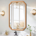 Wood Bathroom Mirror for Wall Mounted by FerytangeHome